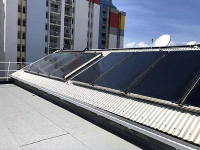Mise en oeuvre de chauffe-eau solaire à usage collectif en Guadeloupe